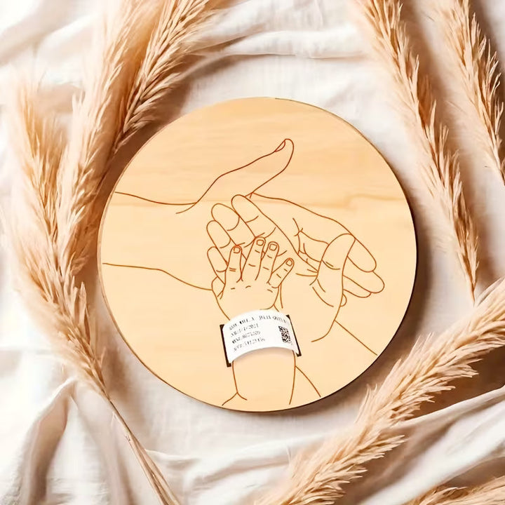 BirthMark - Placca in Legno per Bracciale di Nascita