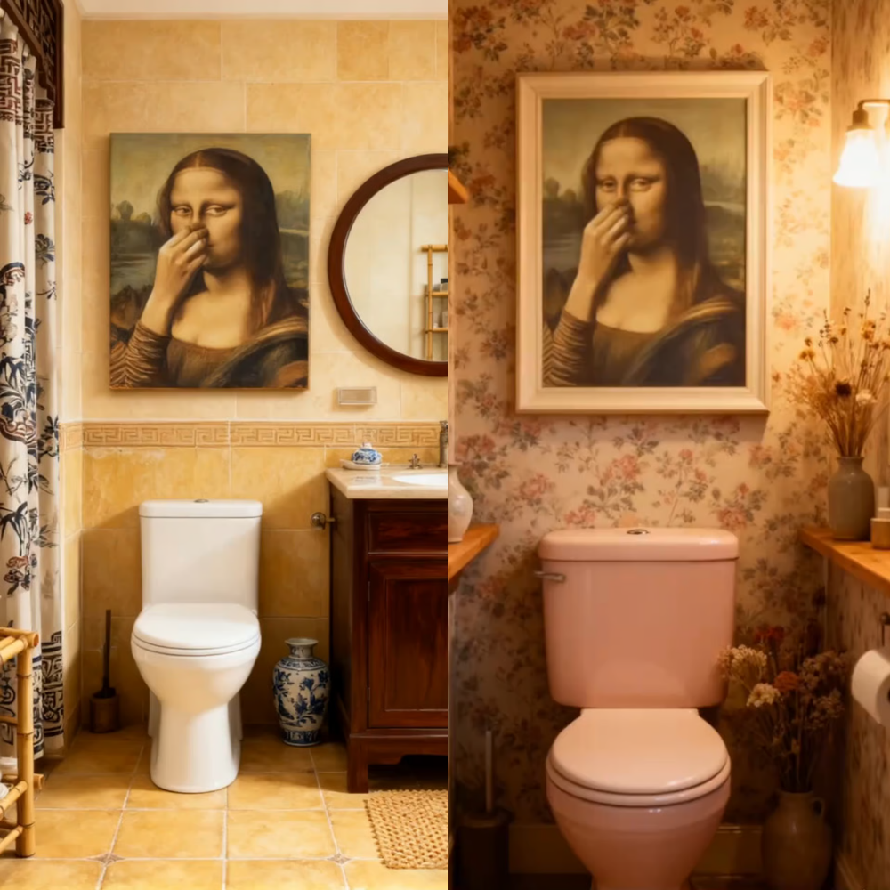 WinkArt - Poster Umoristico Mona Lisa con un Occhiolino