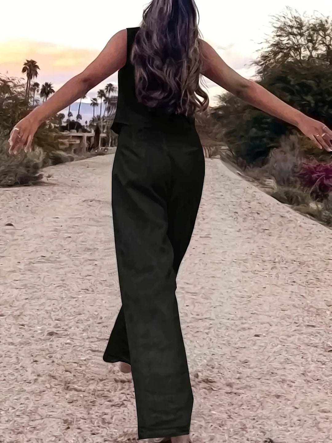 Jorja - Elegante Completo a Due Pezzi Senza Maniche