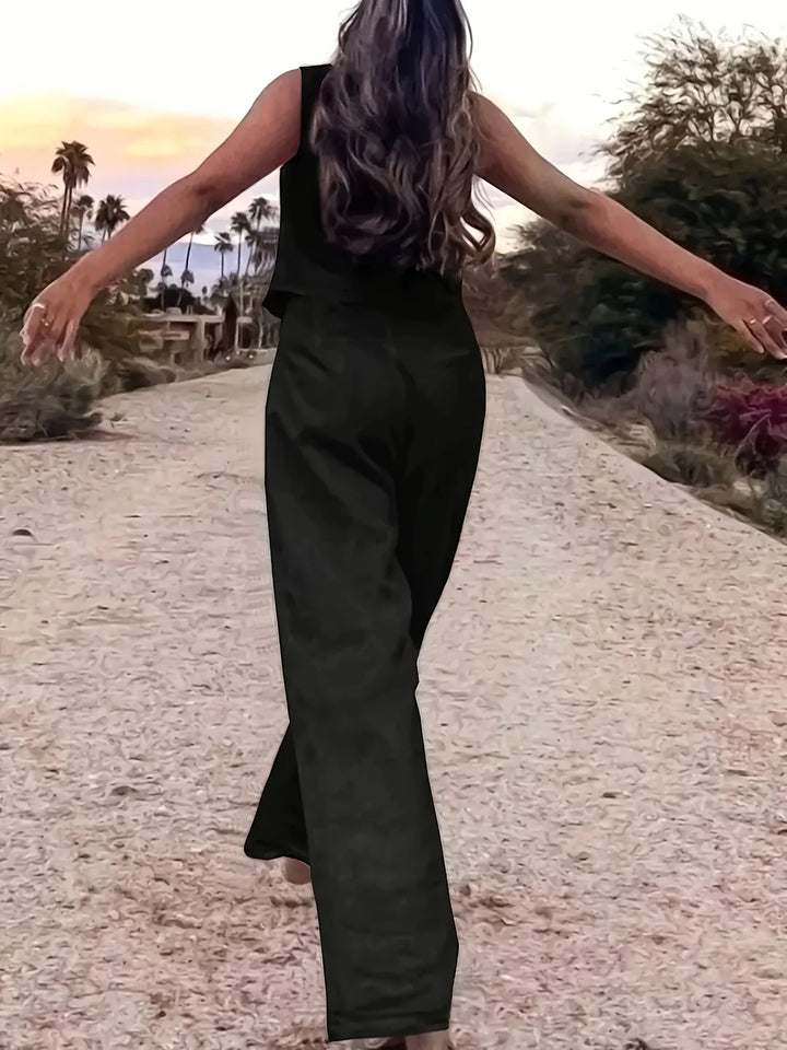 Jorja - Elegante Completo a Due Pezzi Senza Maniche