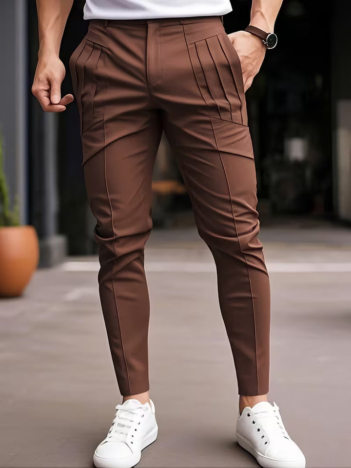 Altmann - Pantaloni Slim Fit Con Pinces e Tasche