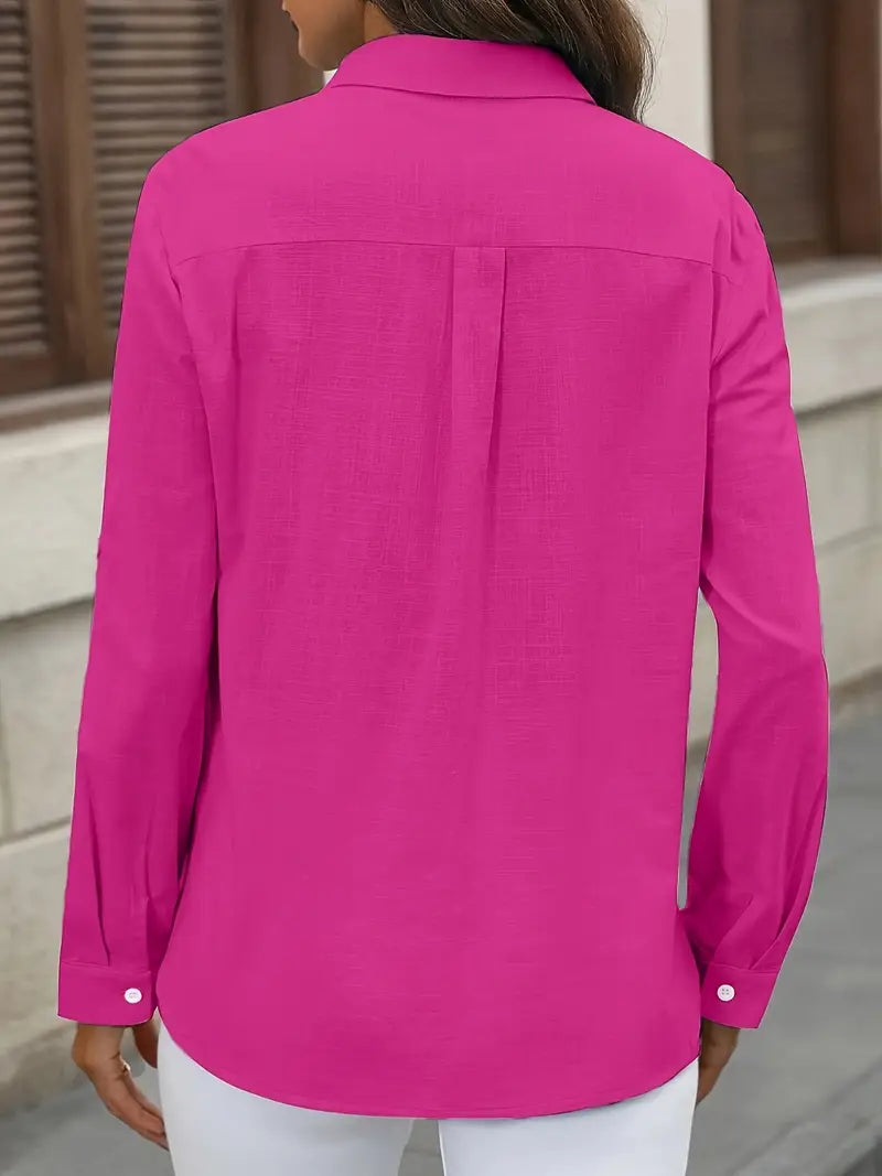 Athena - Camicia In Cotone Con Tasche Frontali