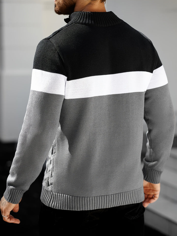 Lilfad - Maglione Casual a Collo Alto in Maglia