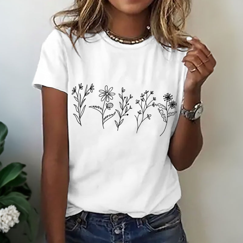 Melia - T-Camicia casual con stampa floreale