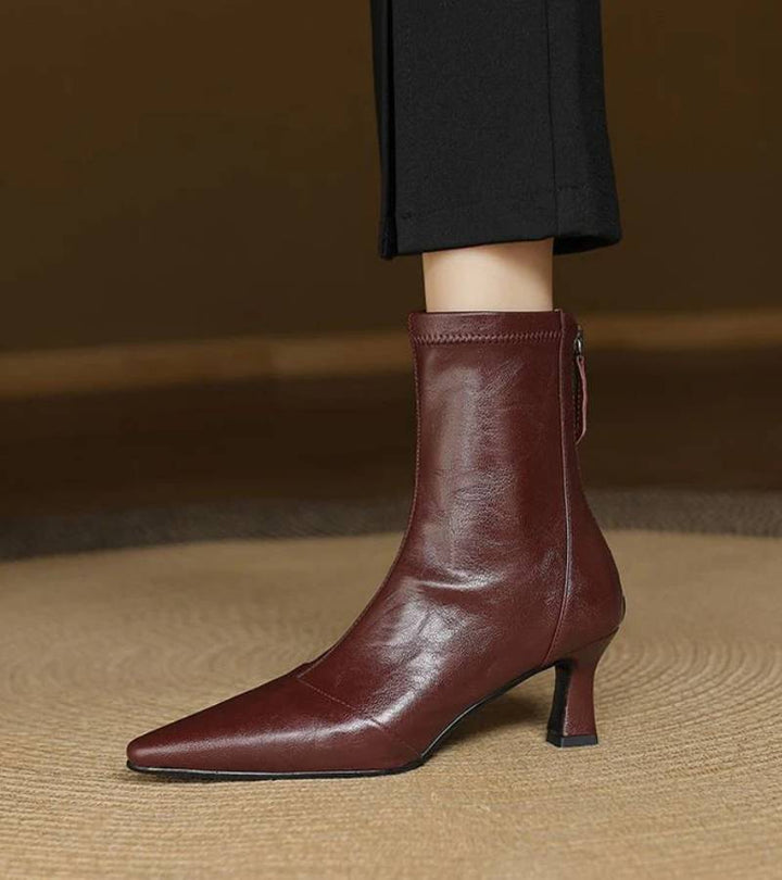 Lielah - Stivaletto in Pelle Con Cerniera