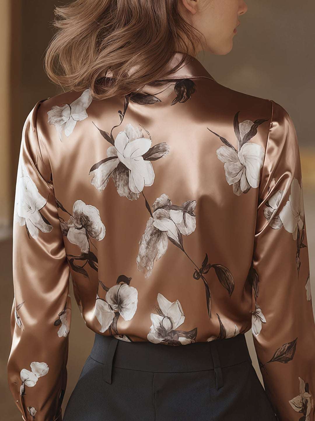 Majia - Elegante Camicia a Maniche Lunghe Con Bottoni