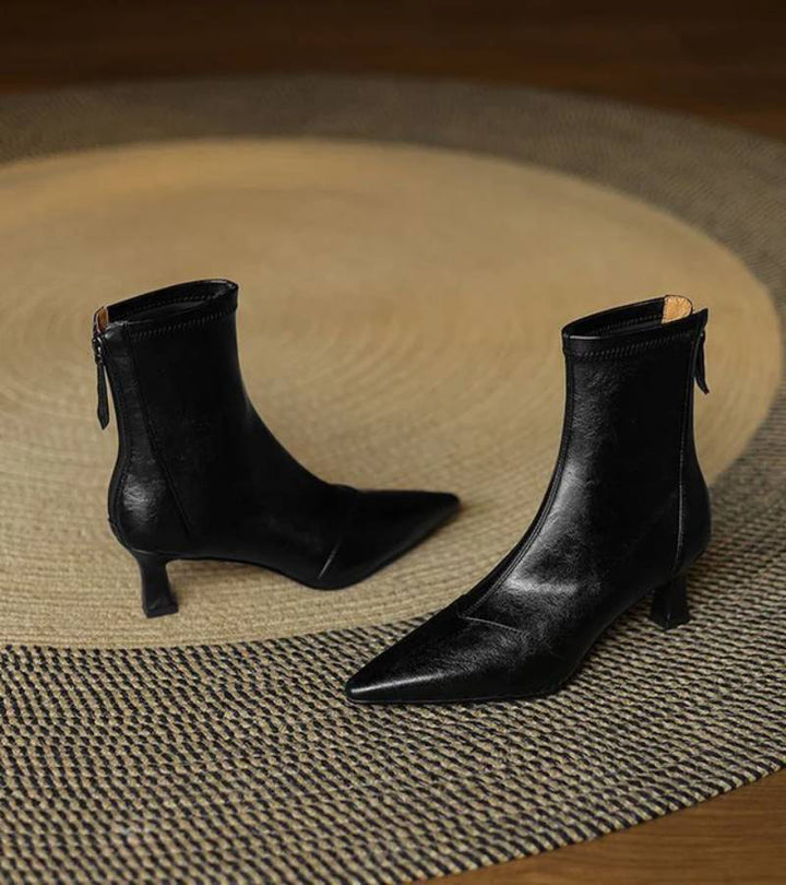 Lielah - Stivaletto in Pelle Con Cerniera