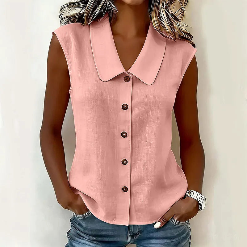 Chisato - Camicia Con Scollo a V E Bottoni