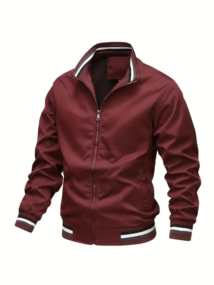 Stanton - Giacca Collare Stand Zip Up Casuale