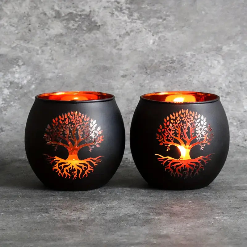 GlowRoot - Set Portacandele Albero Della Vita