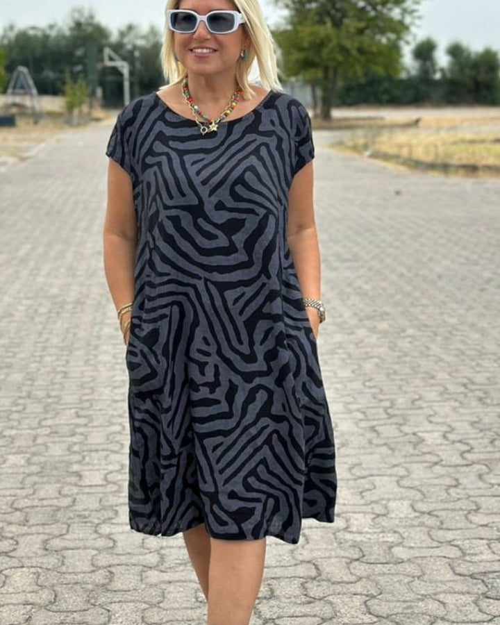 Lorenza - Abito In Cotone Di Ispirazione Vintage