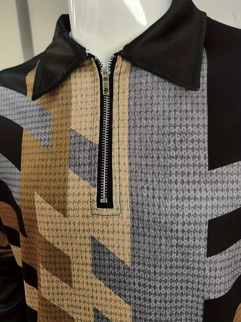 Thomson - Camicia a Maniche Lunghe Con Mezza Zip