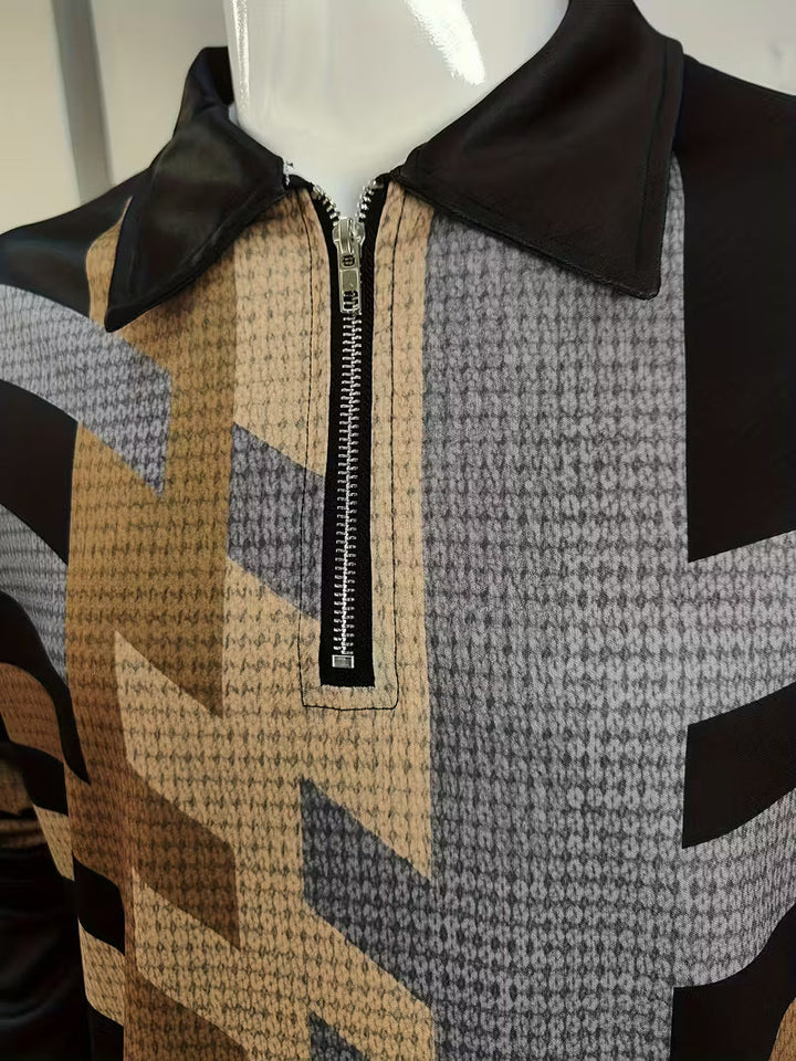 Thomson - Camicia a Maniche Lunghe Con Mezza Zip