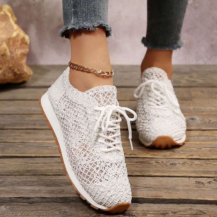 Susannah - Sneaker Traspirante in Maglia Con Lacci