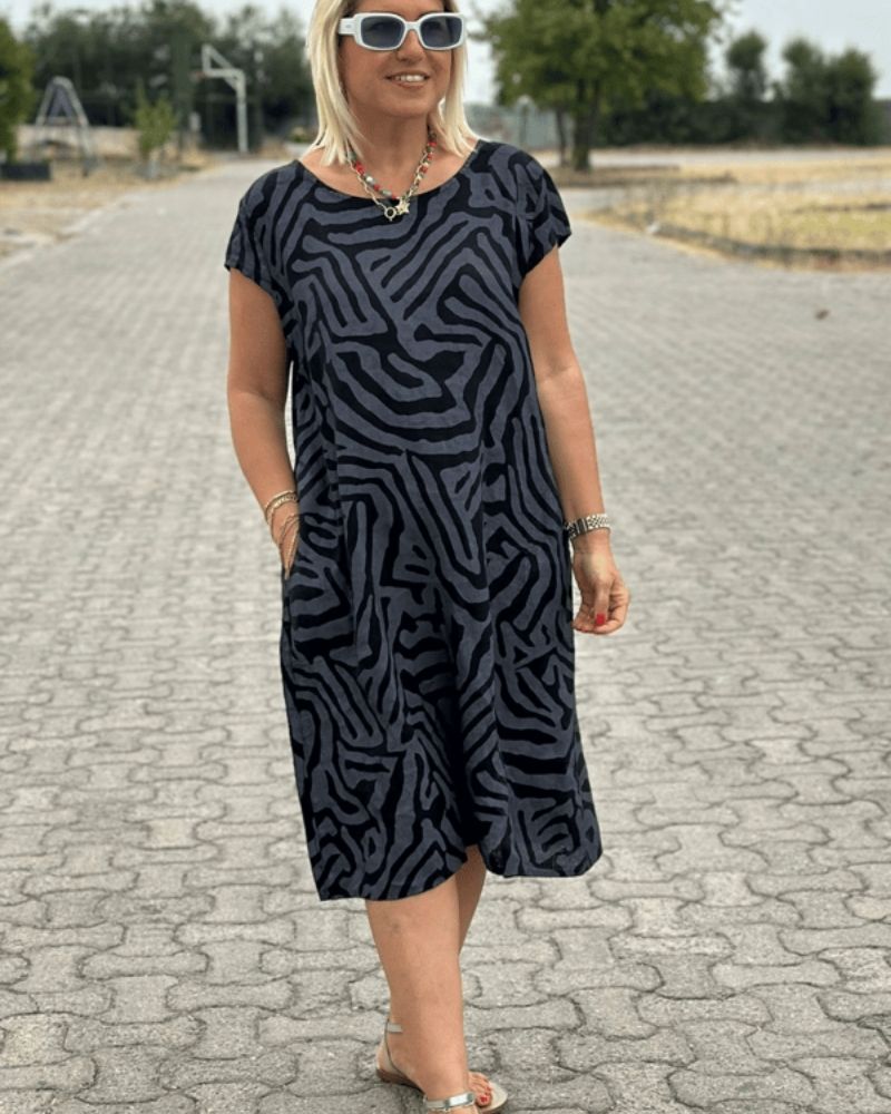 Lorenza - Abito In Cotone Di Ispirazione Vintage
