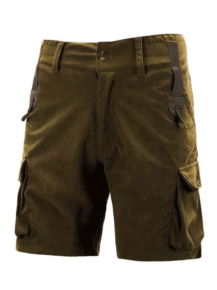 Jorit - Pantaloncini Merci in Velluto a Coste Con Trama 3D