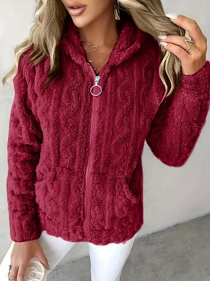 Ganka - Felpa Con Cappuccio e Zip a Maniche Lunghe