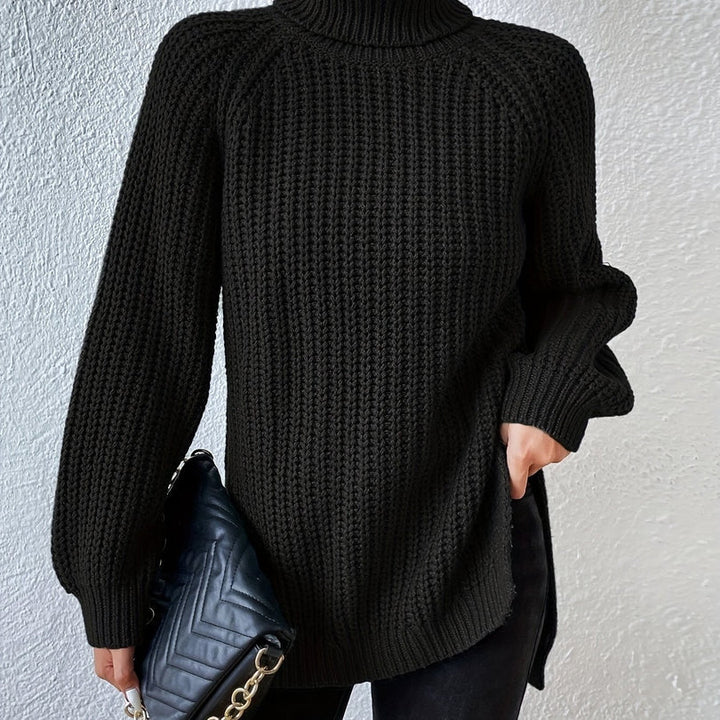 Felina - Maglione a Collo Alto in Maglia a Maniche Lunghe