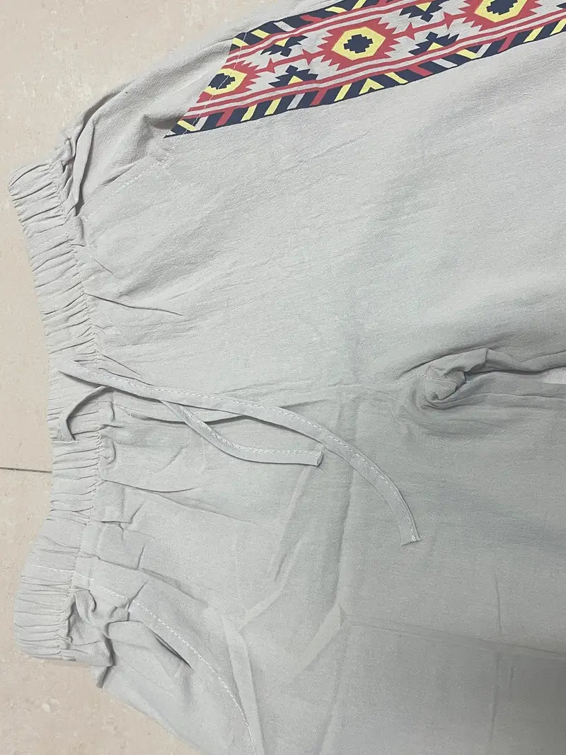 Daniil - Pantaloni In Stile Etnico Con Tasche