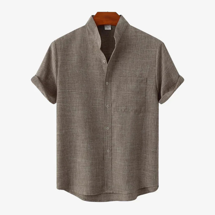 Gerardo - Camicia Di Lino A Maniche Corte