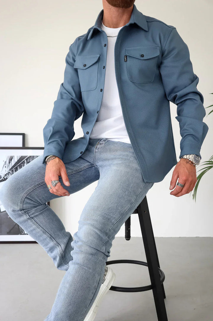 Dewid - Camicia con Bottoni e Tasche Frontali