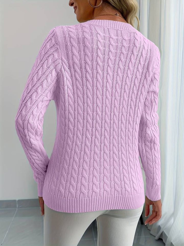 Sivanit - Maglione a Maniche Lunghe a Costine