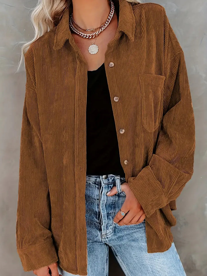 Irmela - Camicia a Maniche Lunghe Con Bottoni