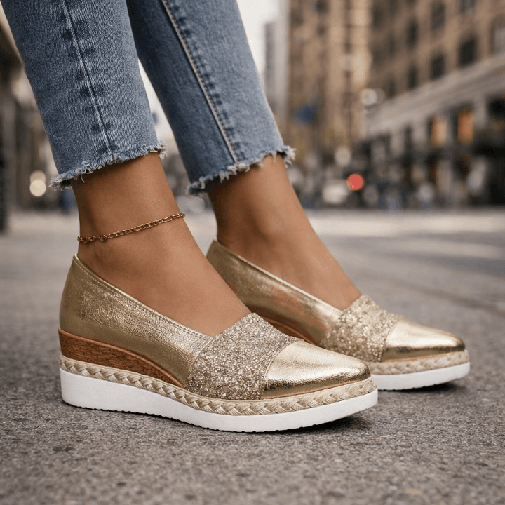 Jahaira - Eleganti Scarpe Con Zeppa Antiscivolo