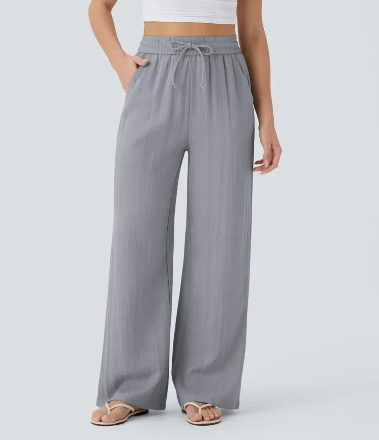 Zafeiria - Pantaloni Di Lino Eleganti