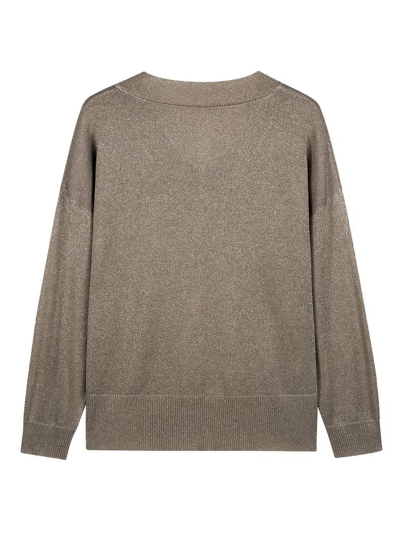 Migle - Maglione a Maniche Lunghe Con Scollo a V