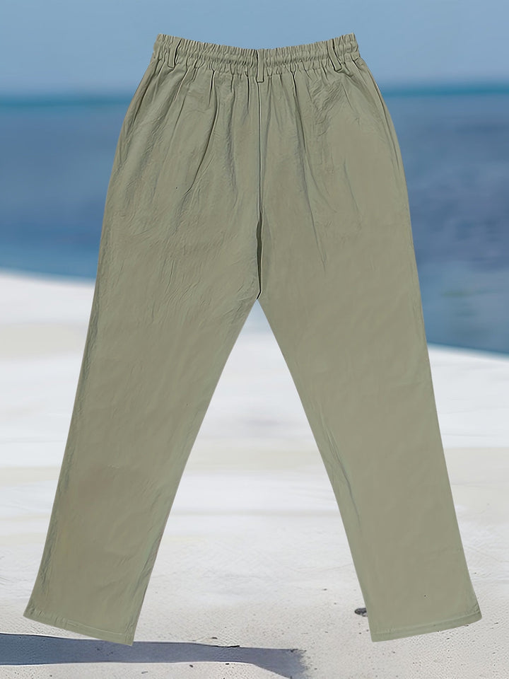 Aznar - Casual Lino Elastico Pantaloni