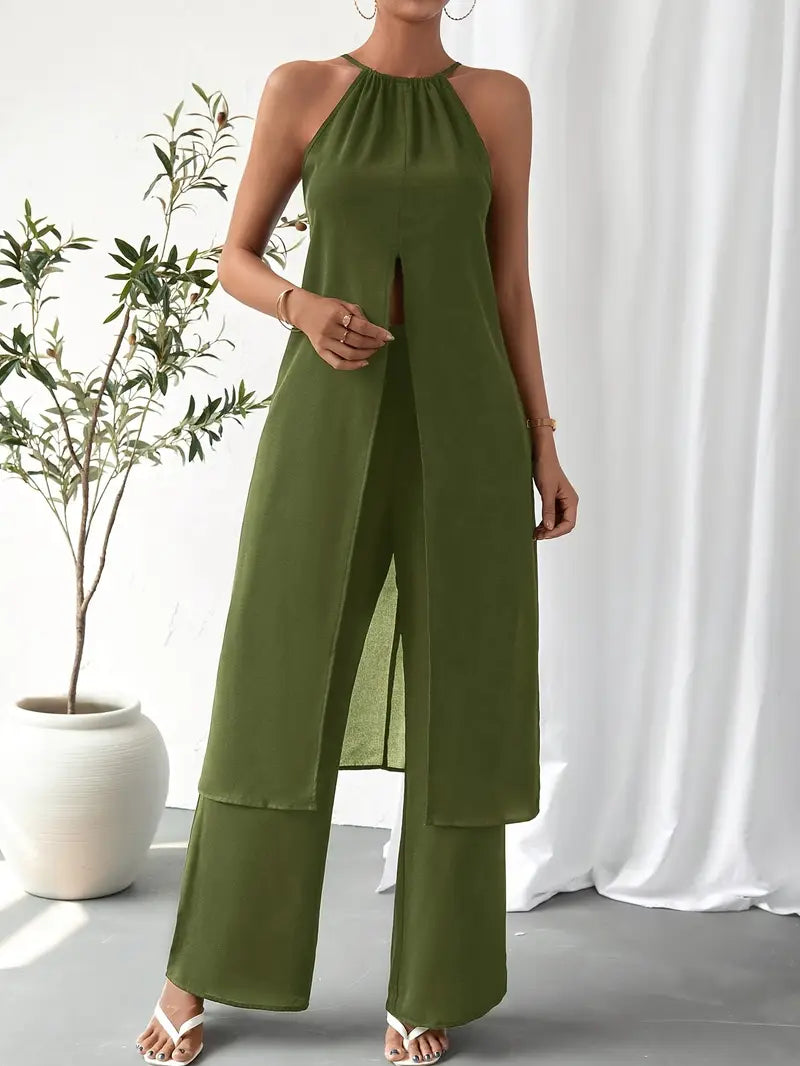 Eirini - Elegante Set Due Pezzi Senza Maniche