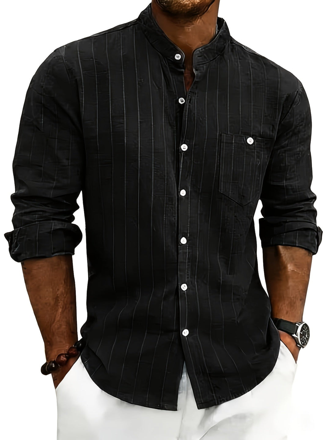 Leslie - Camicia Raffinata In Lino a Righe