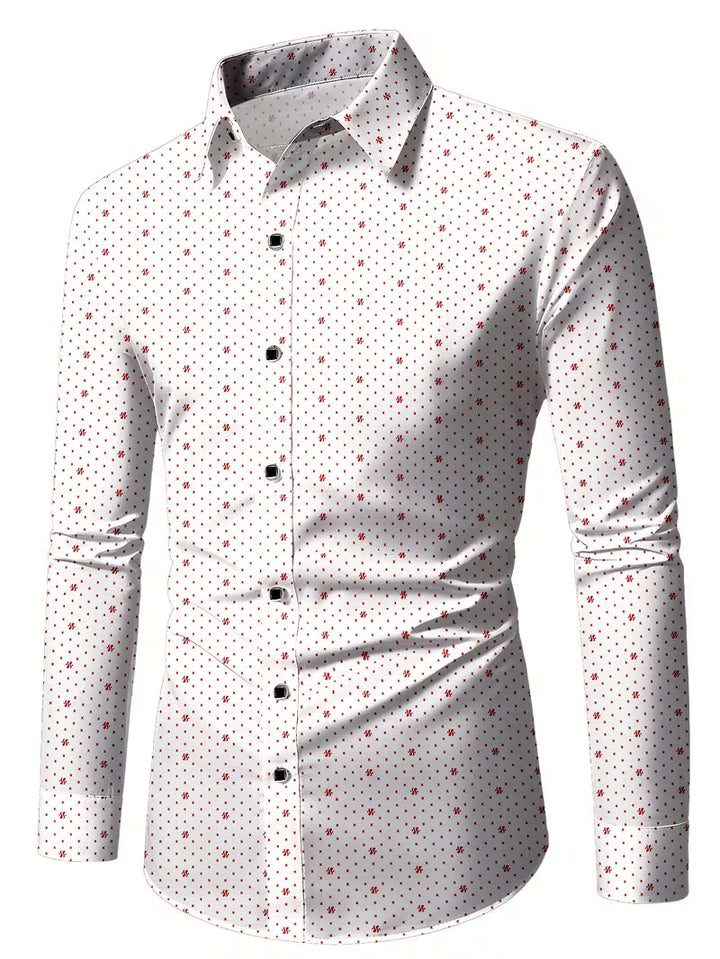 Spyros - Camicia a Maniche Lunghe Con Abbottonatura Frontale