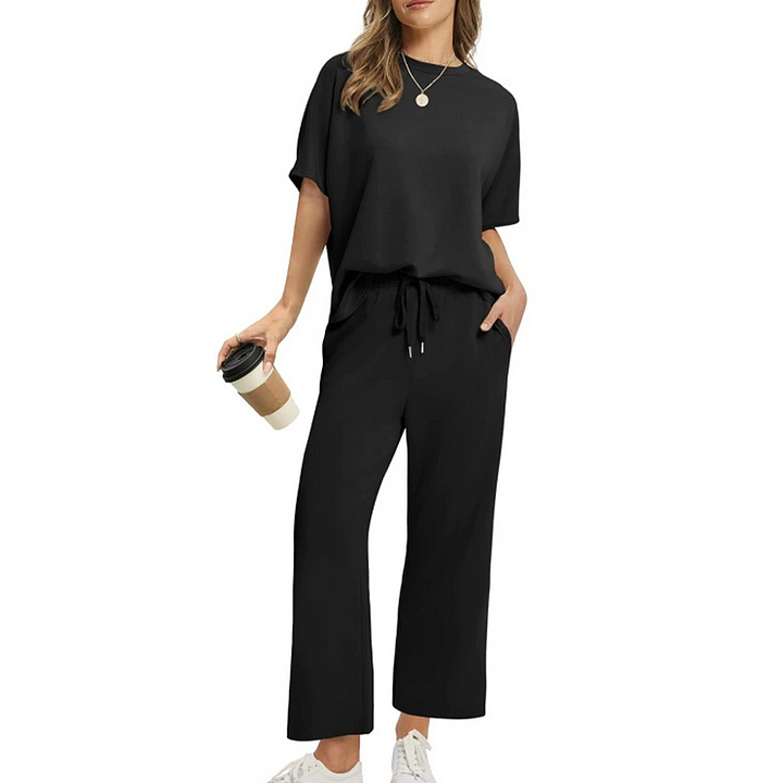 Shirona - Set Due Pezzi Composto Da Top Casual e Pantaloni