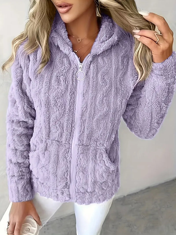 Ganka - Felpa Con Cappuccio e Zip a Maniche Lunghe