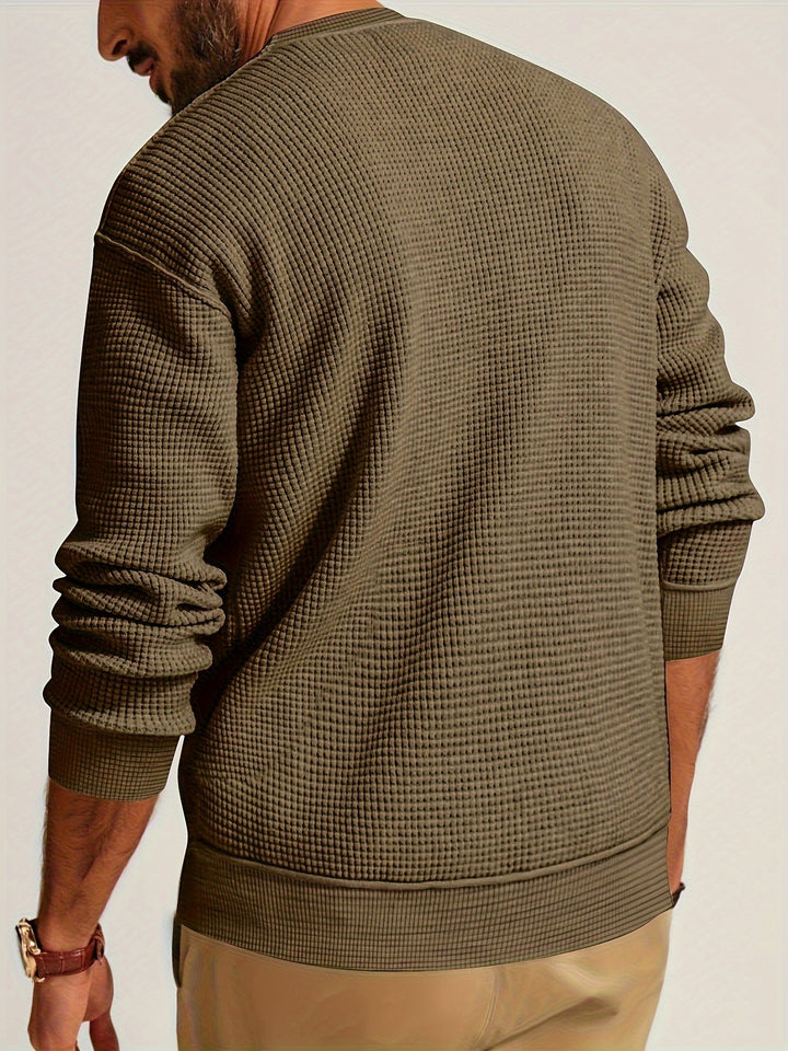 Renaud - Camicia a Maniche Lunghe Con a Waffle