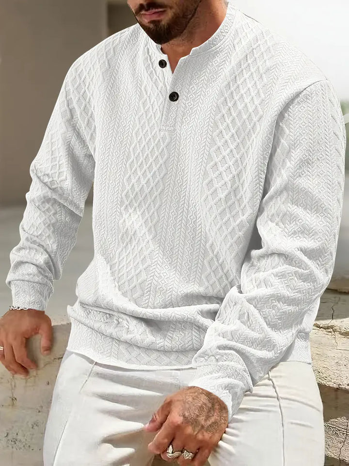 Warriner - Felpa a Maniche Lunghe Con Motivo Geometrico