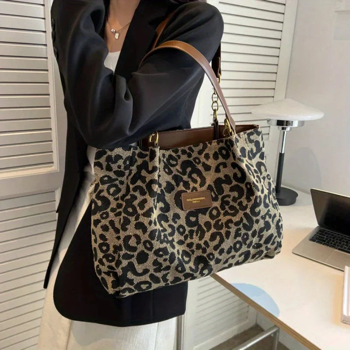 Leonora - Tote Con Charm Leopardato