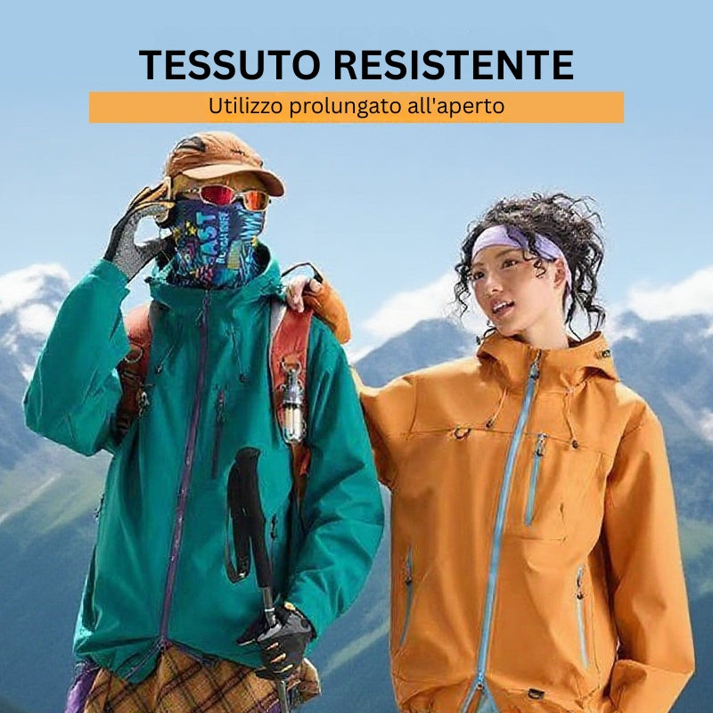 DriftEdge - Giacca Da Trekking Impermeabile Con Zip