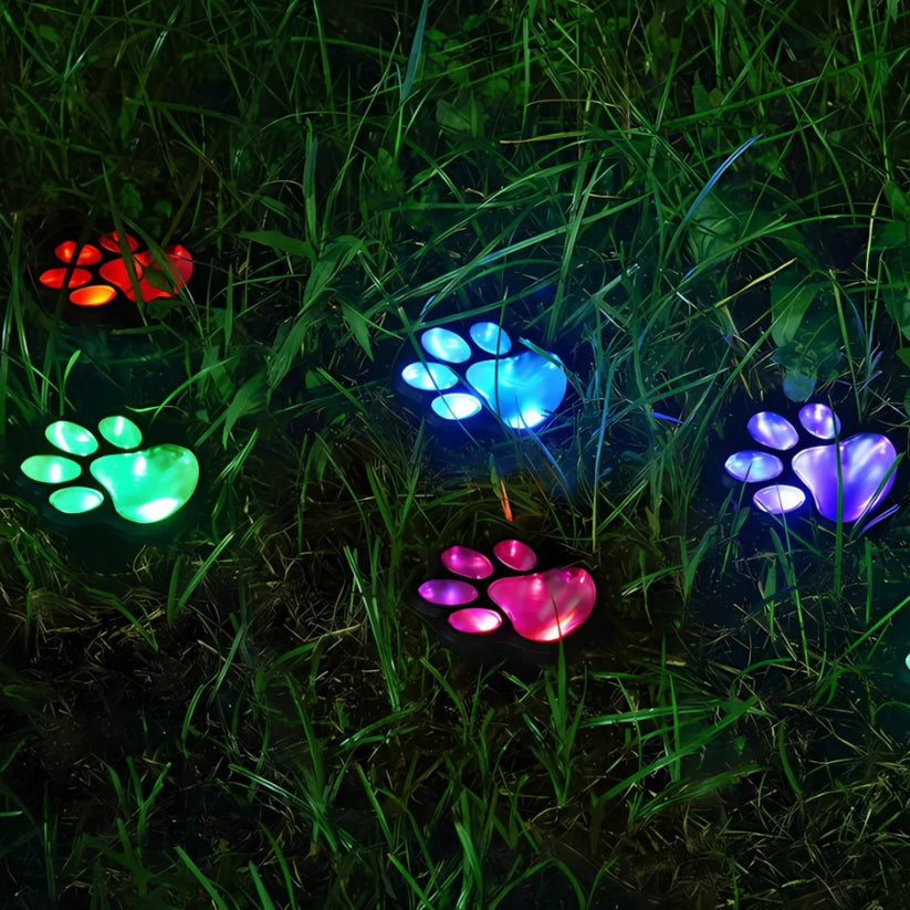 PawGlow - Luci Solari a LED per Esterni Luci per Zampe