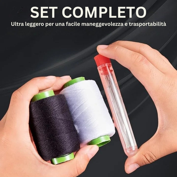 StitchPro - Set Di Aghi Da Cucito In Acciaio Con Cruna Larga