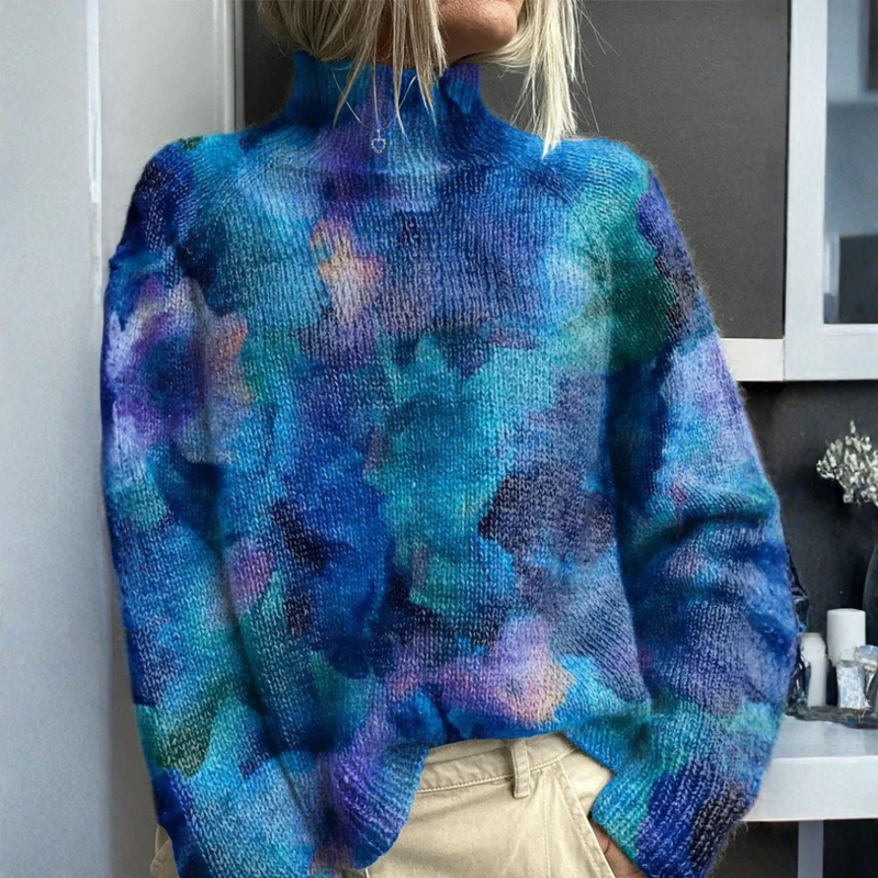 Mairead - Maglione a Collo Alto Caldo Ed Elegante