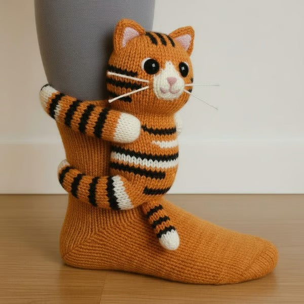 CuteStep - Calzini Con Animali Lavorati a Maglia