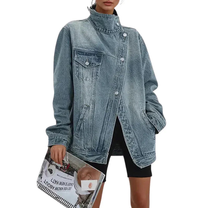 Estera - Giacca In Denim Asimmetrica