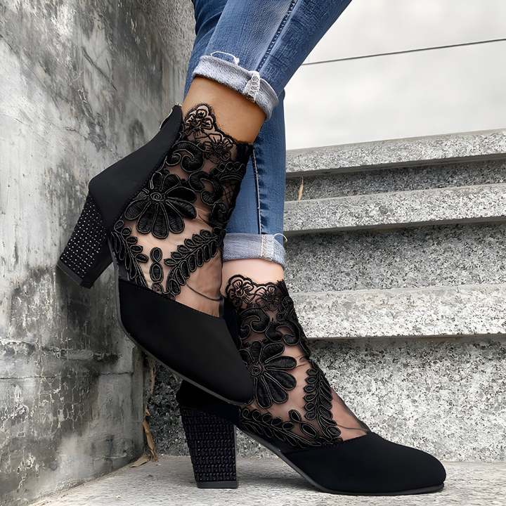 Elizaveta - Scarpe Ortopediche Con Motivo Floreale
