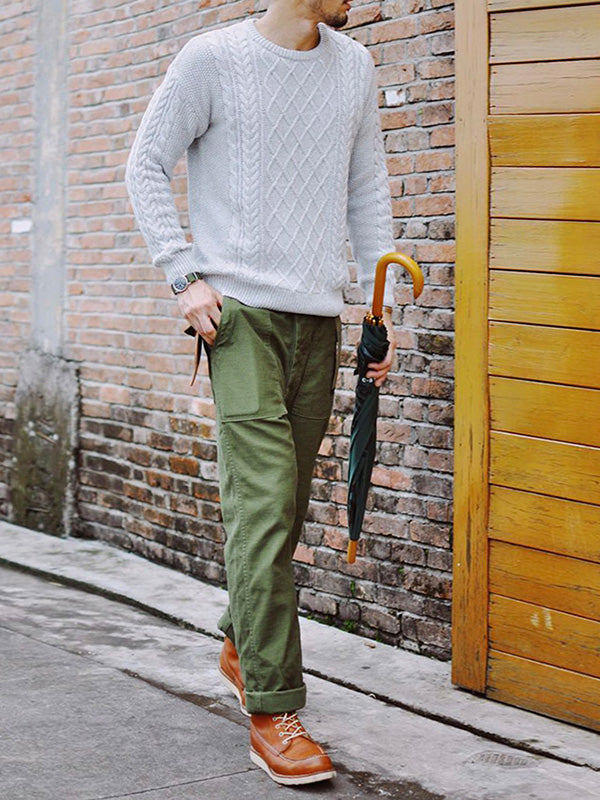 Matheos - Pantaloni Ispirati Allo Stile Militare OG-107
