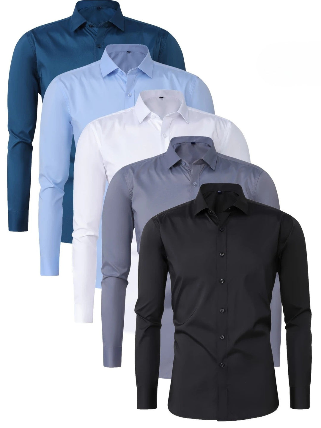 Byron - Elegante Camicia a Maniche Lunghe Con Bottoni