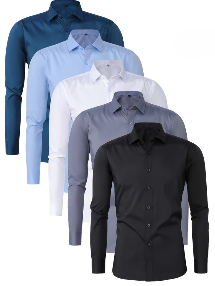 Byron - Elegante Camicia a Maniche Lunghe Con Bottoni