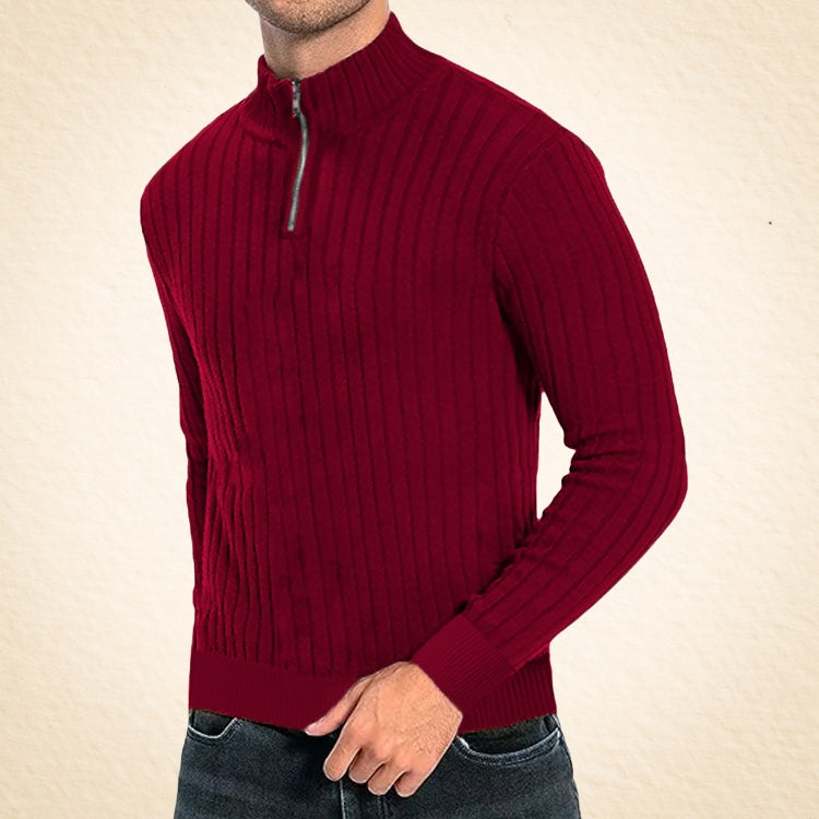 Zaccheo - Maglione Casual Con Collo Alto E Zip